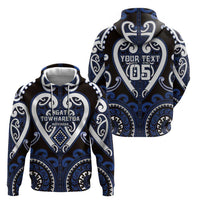 Custom Aotearoa Ngati Tuwharetoa Hoodie Maori Tribal Pattern