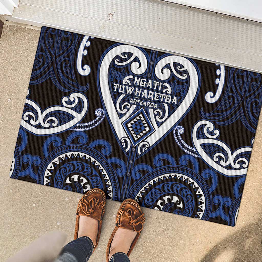 Aotearoa Ngati Tuwharetoa Rubber Doormat Maori Tribal Pattern
