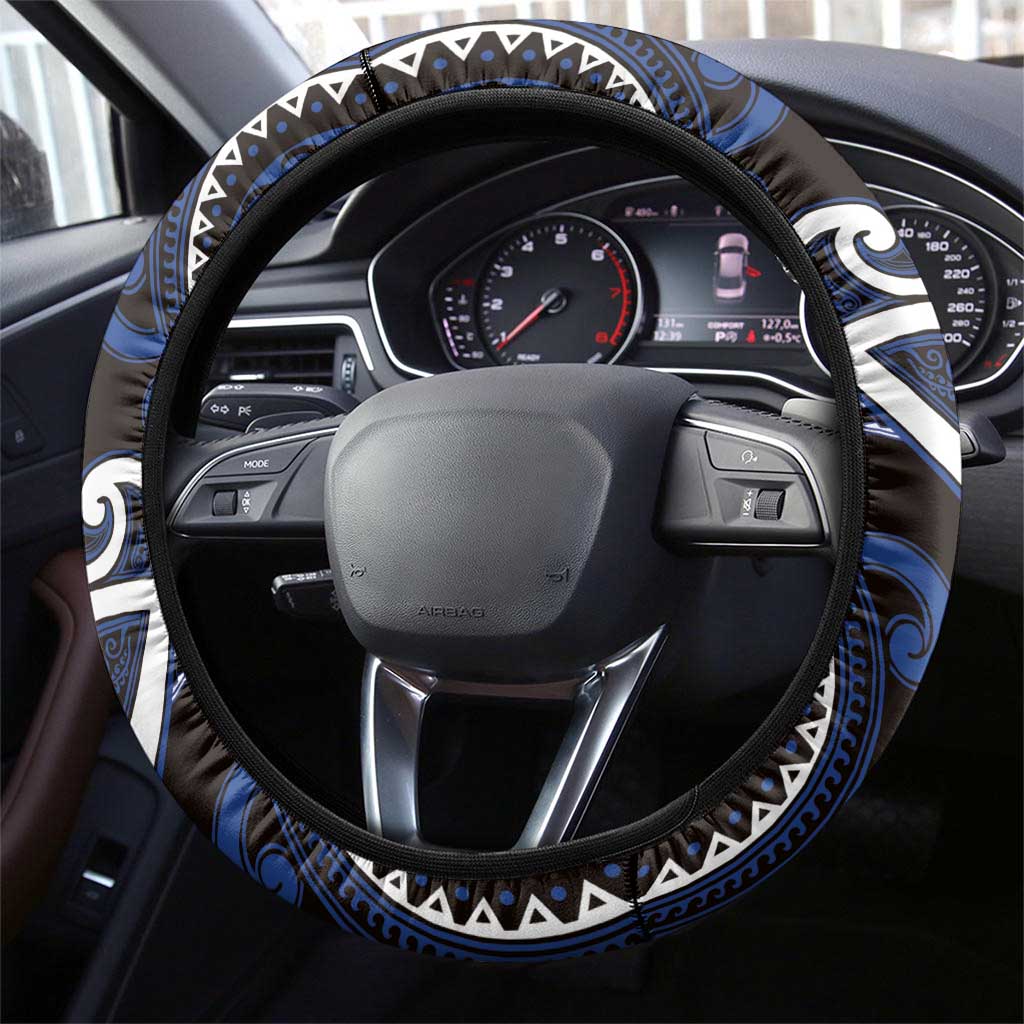 Aotearoa Ngati Tuwharetoa Steering Wheel Cover Maori Tribal Pattern