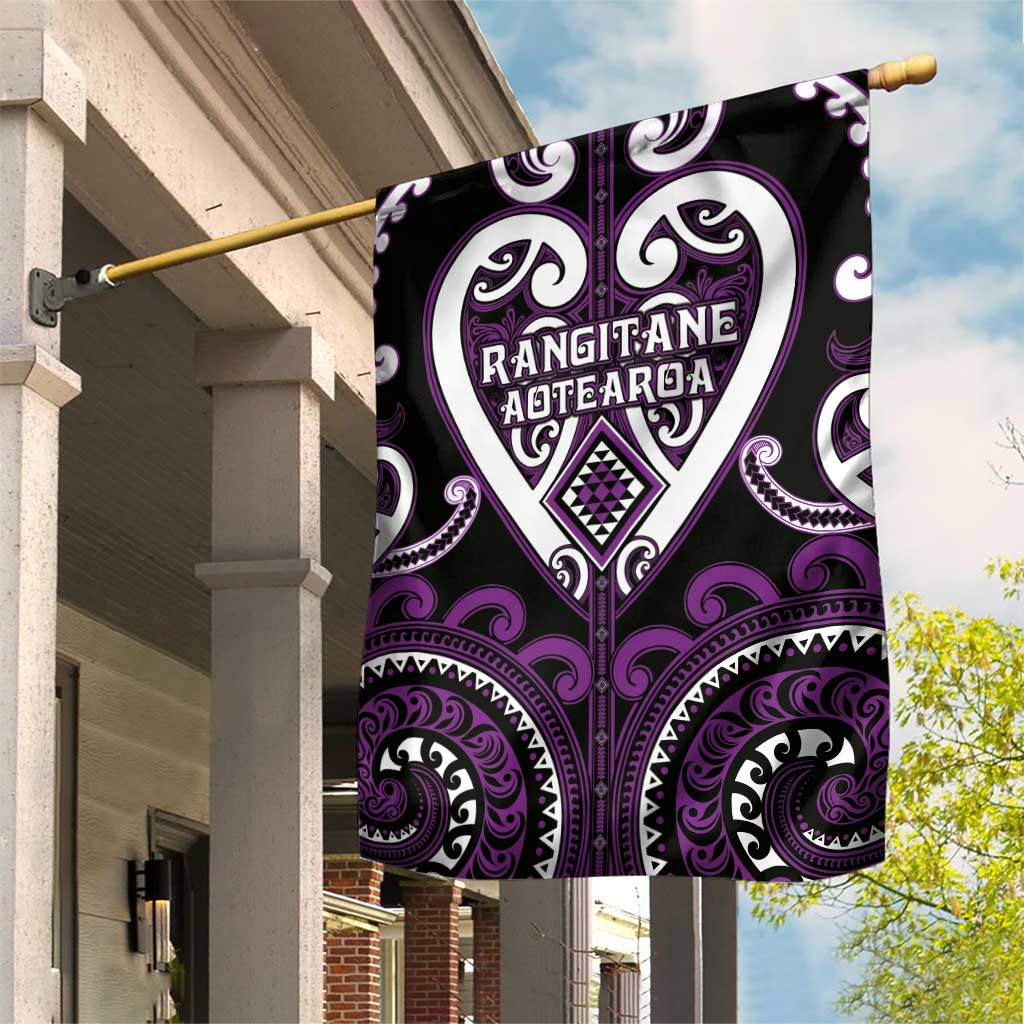 Aotearoa Rangitane Garden Flag Maori Tribal Pattern