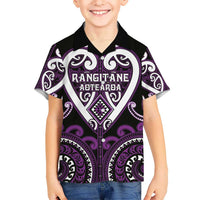 Custom Aotearoa Rangitane Hawaiian Shirt Maori Tribal Pattern