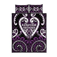 Aotearoa Rangitane Quilt Bed Set Maori Tribal Pattern
