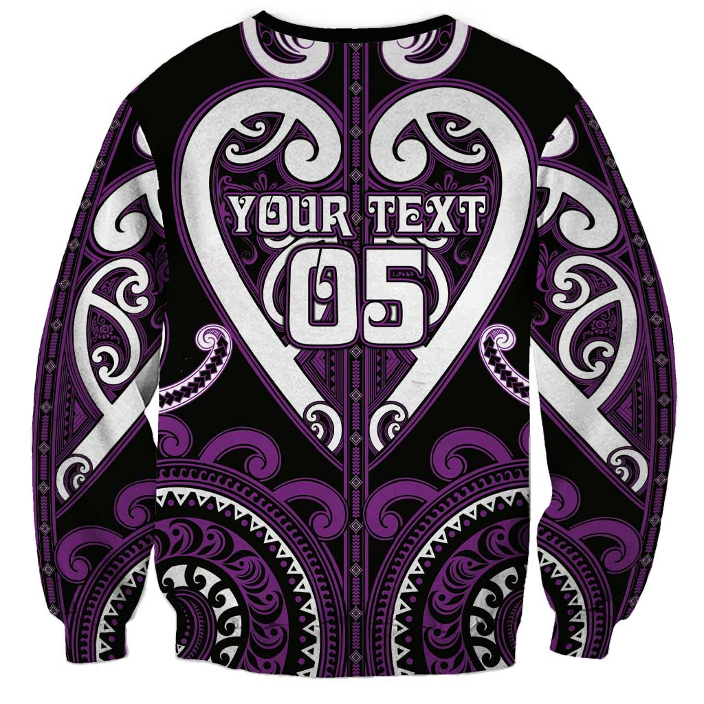 Custom Aotearoa Rangitane Sweatshirt Maori Tribal Pattern