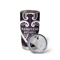 Custom Aotearoa Rangitane Tumbler Cup Maori Tribal Pattern