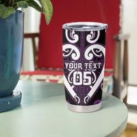 Custom Aotearoa Rangitane Tumbler Cup Maori Tribal Pattern