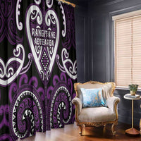 Aotearoa Rangitane Window Curtain Maori Tribal Pattern
