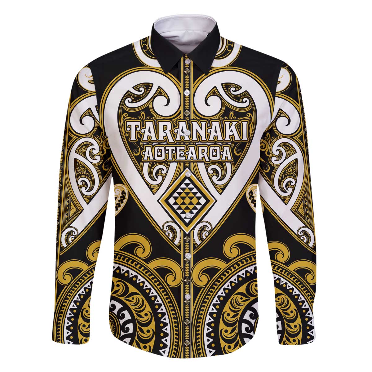 Custom Aotearoa Taranaki Family Matching Off The Shoulder Long Sleeve Dress and Hawaiian Shirt Maori Tribal Pattern