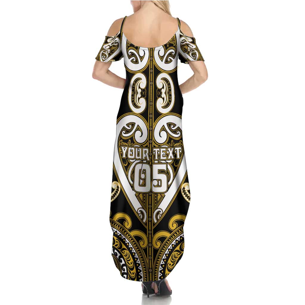 Custom Aotearoa Taranaki Family Matching Summer Maxi Dress and Hawaiian Shirt Maori Tribal Pattern LT05 - Polynesian Pride