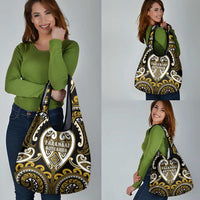 Aotearoa Taranaki Grocery Bag Maori Tribal Pattern