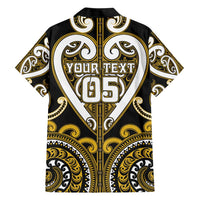 Custom Aotearoa Taranaki Hawaiian Shirt Maori Tribal Pattern