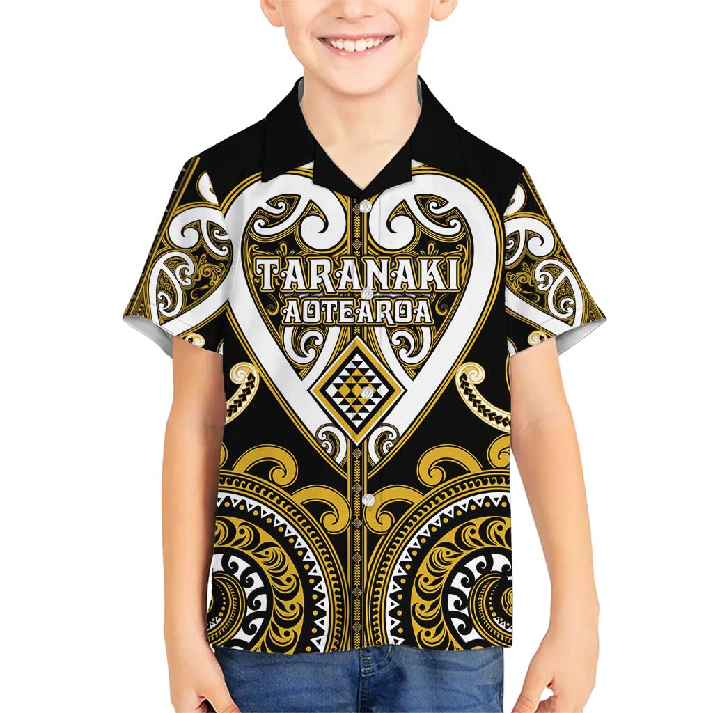 Custom Aotearoa Taranaki Hawaiian Shirt Maori Tribal Pattern