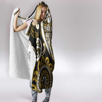 Aotearoa Taranaki Hooded Blanket Maori Tribal Pattern