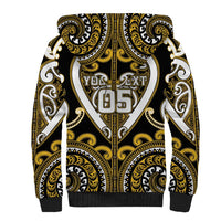 Custom Aotearoa Taranaki Sherpa Hoodie Maori Tribal Pattern LT05 - Polynesian Pride