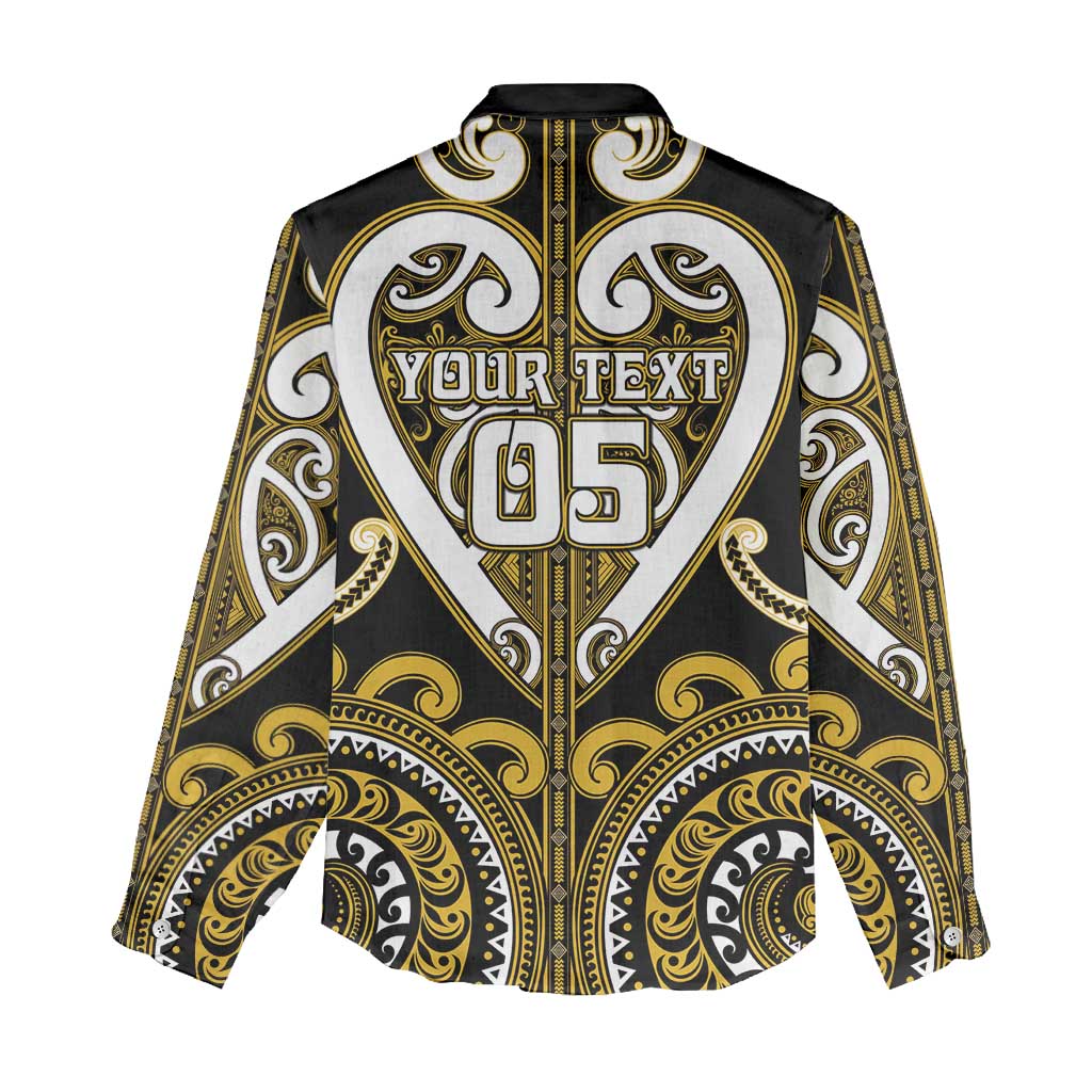 Custom Aotearoa Taranaki Women Casual Shirt Maori Tribal Pattern