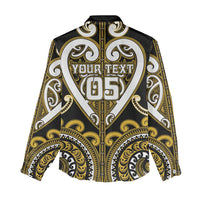 Custom Aotearoa Taranaki Women Casual Shirt Maori Tribal Pattern
