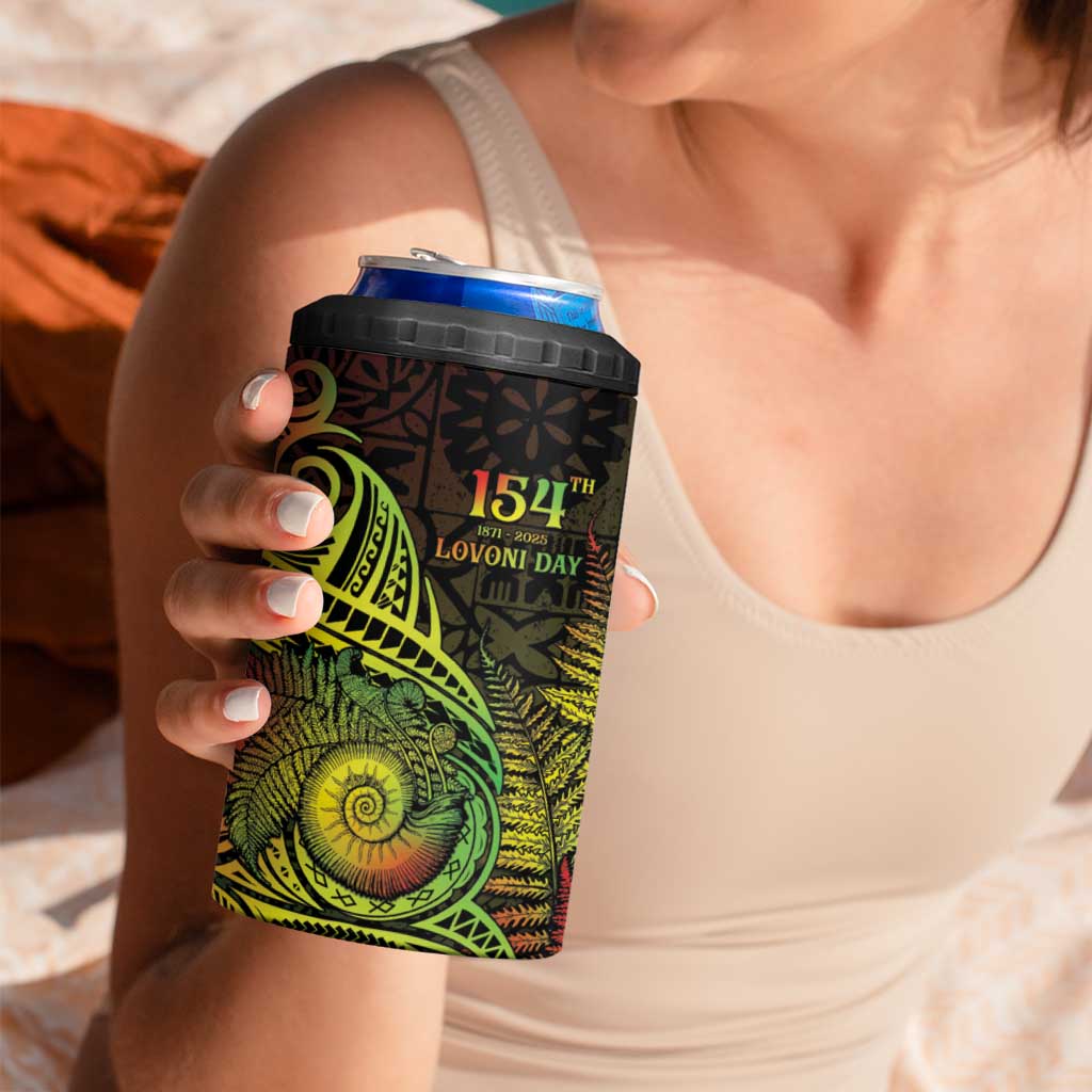 Personalised Fiji Lovoni Day 4 in 1 Can Cooler Tumbler 154th Years