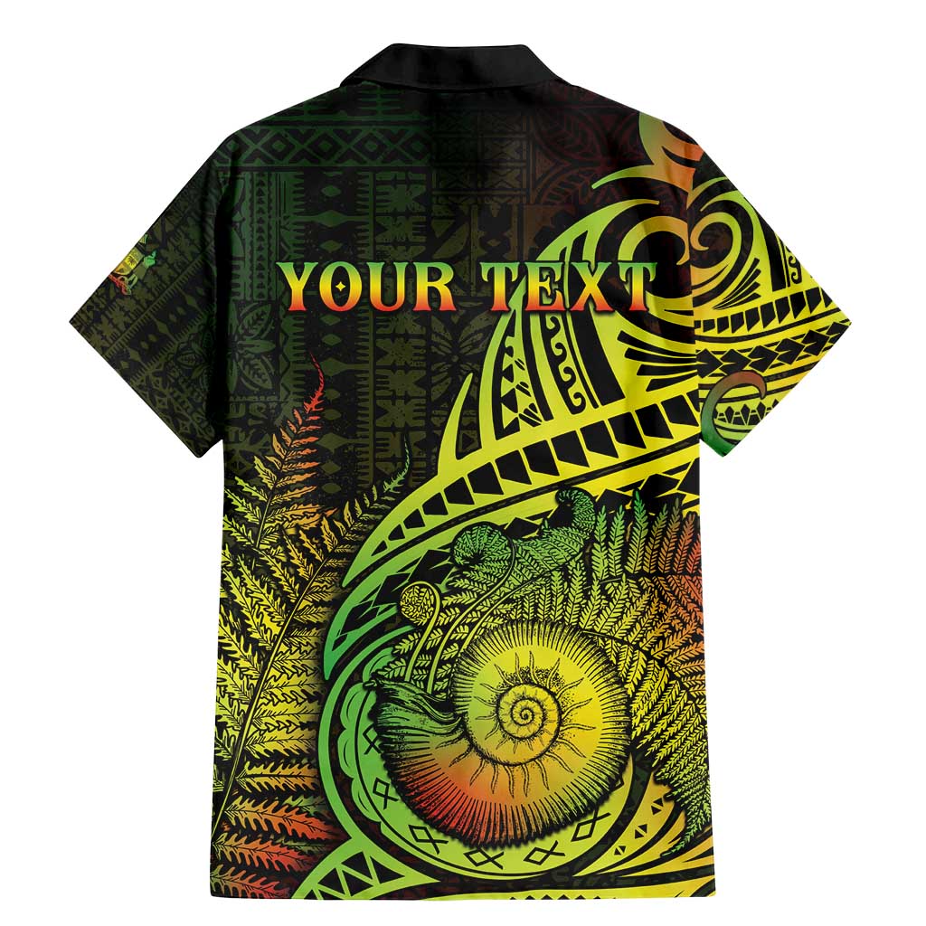 Personalised Fiji Lovoni Day Family Matching Mermaid Dress and Hawaiian Shirt 154th Years LT05 - Polynesian Pride