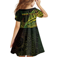 Personalised Fiji Lovoni Day Family Matching Off The Shoulder Long Sleeve Dress and Hawaiian Shirt 154th Years LT05 - Polynesian Pride
