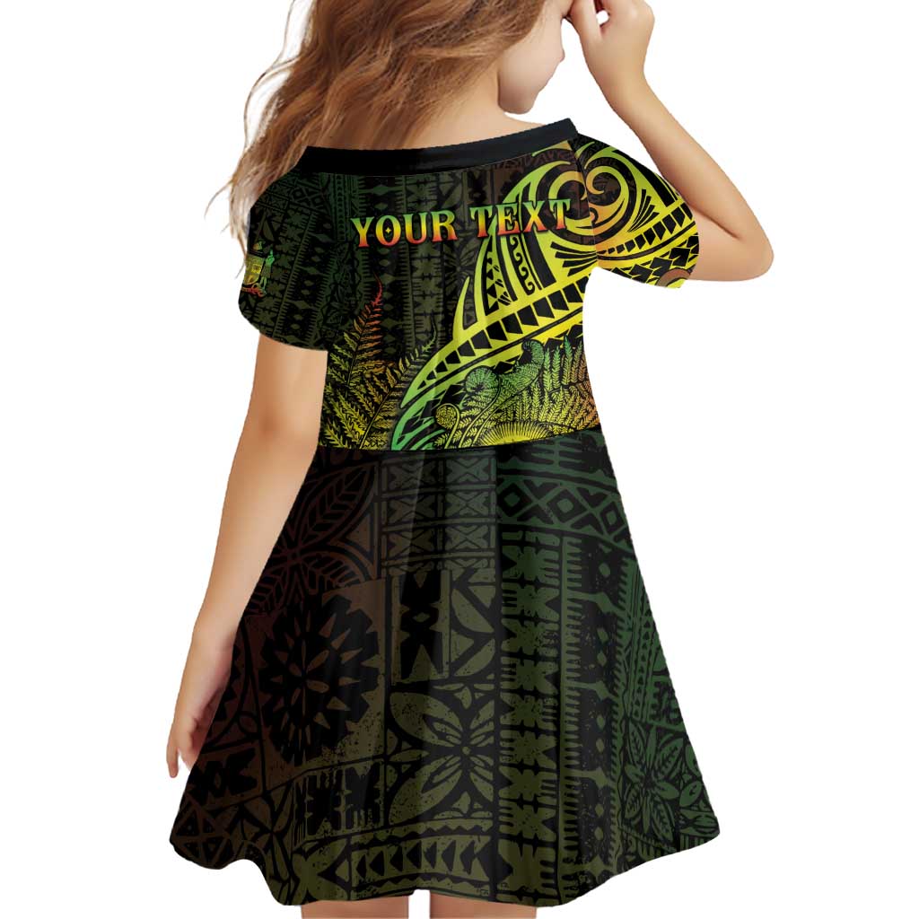 Personalised Fiji Lovoni Day Family Matching Puletasi and Hawaiian Shirt 154th Years LT05 - Polynesian Pride