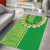 Fiji Lovoni Area Rug Fijian Tapa Salusalu Green Glitter