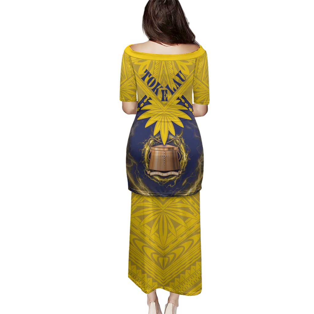 Tokelau Tokehega Day Family Matching Puletasi and Hawaiian Shirt National Badge Special Style LT05 - Polynesian Pride