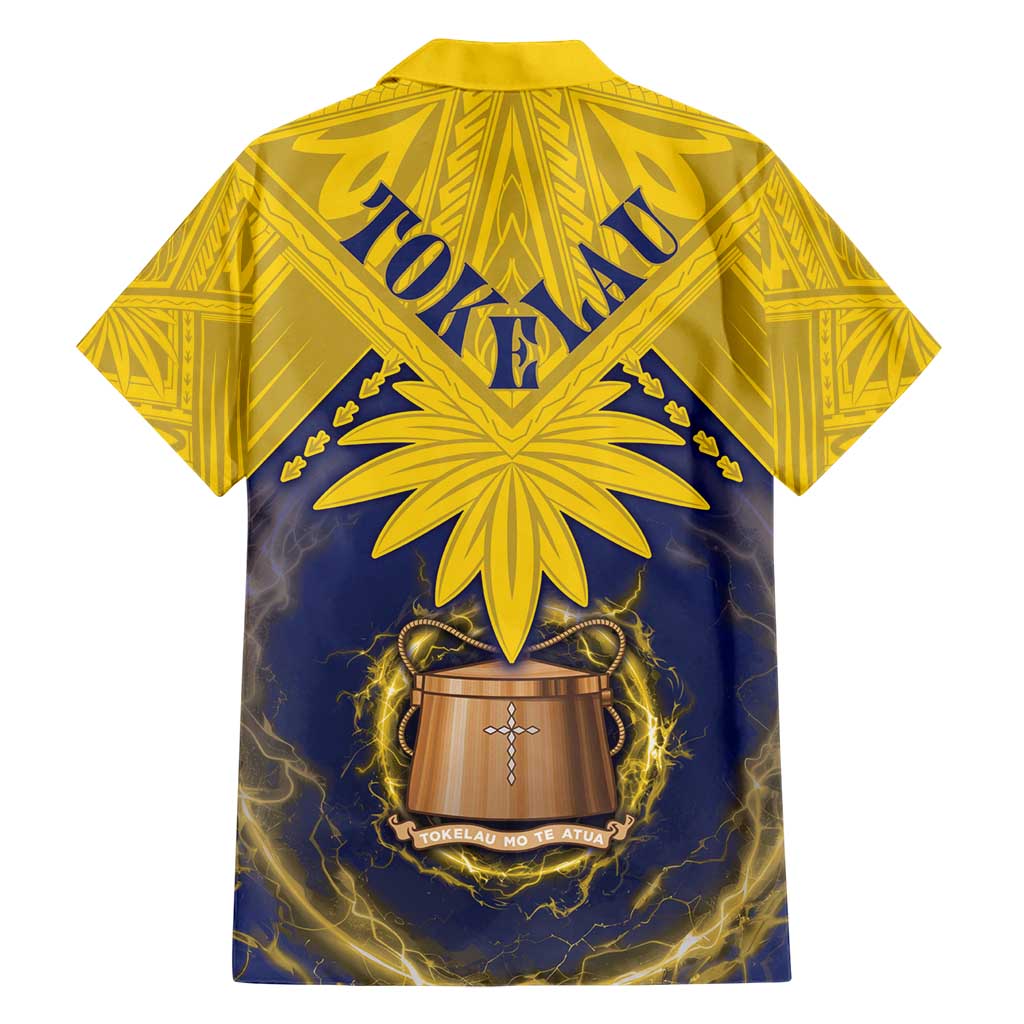 Tokelau Tokehega Day Family Matching Short Sleeve Bodycon Dress and Hawaiian Shirt National Badge Special Style LT05 - Polynesian Pride