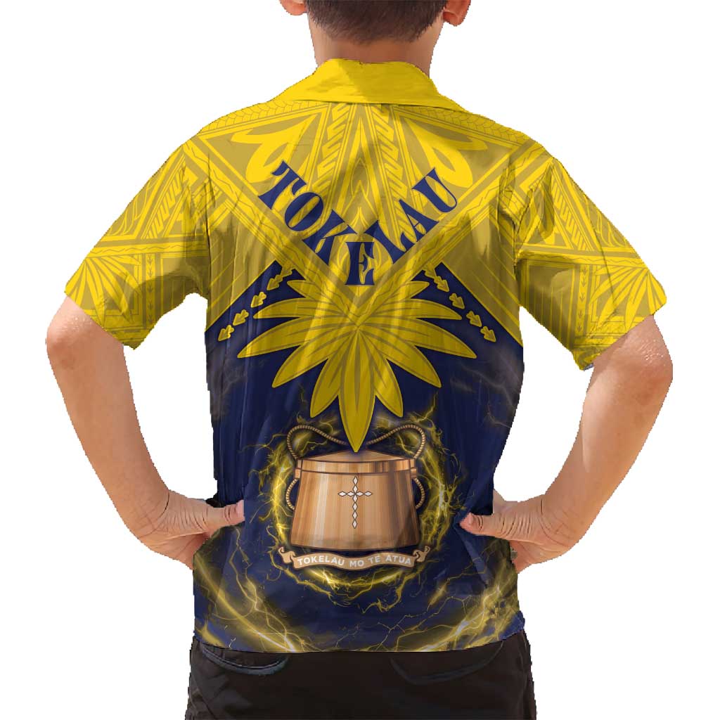 Tokelau Tokehega Day Family Matching Summer Maxi Dress and Hawaiian Shirt National Badge Special Style LT05 - Polynesian Pride