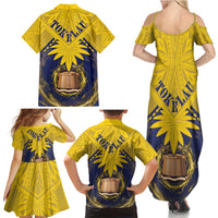 Tokelau Tokehega Day Family Matching Summer Maxi Dress and Hawaiian Shirt National Badge Special Style LT05 - Polynesian Pride
