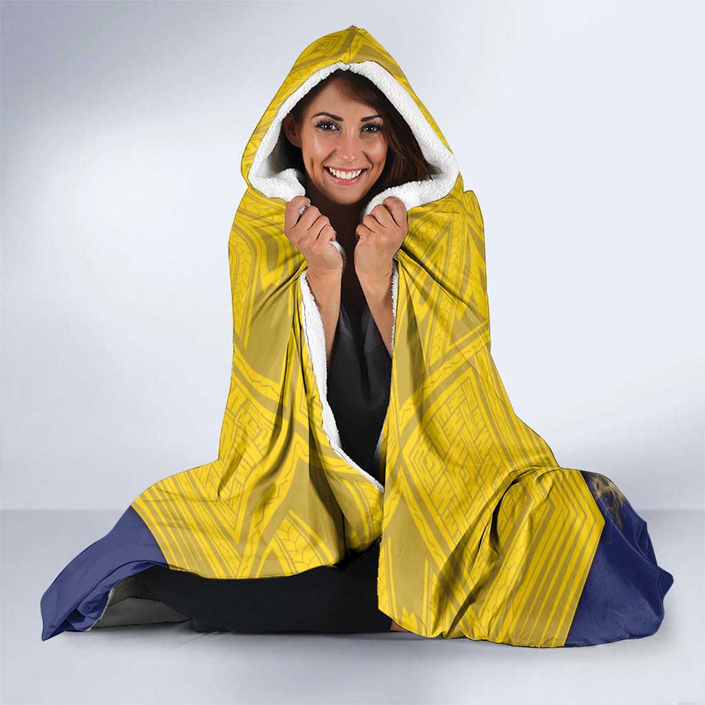 Tokelau Tokehega Day Hooded Blanket National Badge Special Style - Polynesian Pride