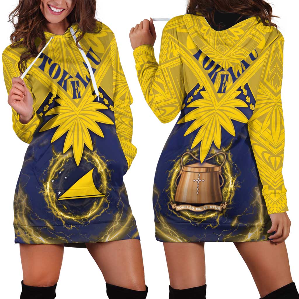 Tokelau Tokehega Day Hoodie Dress National Badge Special Style LT05 - Polynesian Pride