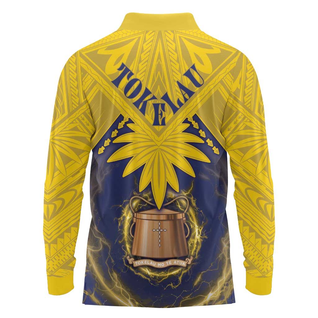 Tokelau Tokehega Day Long Sleeve Polo Shirt National Badge Special Style LT05 - Polynesian Pride