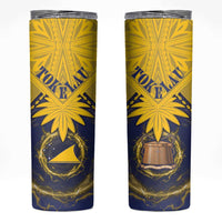 Tokelau Tokehega Day Skinny Tumbler National Badge Special Style LT05 Yellow - Polynesian Pride