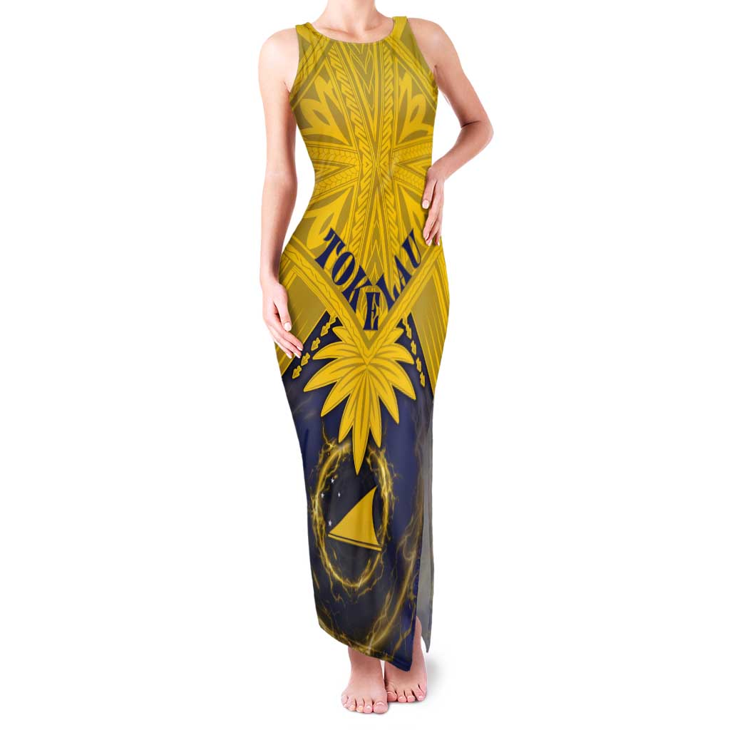 Tokelau Tokehega Day Tank Maxi Dress National Badge Special Style - Polynesian Pride