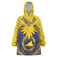 Tokelau Tokehega Day Wearable Blanket Hoodie National Badge Special Style LT05 One Size Yellow - Polynesian Pride