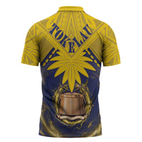 Tokelau Tokehega Day Zipper Polo Shirt National Badge Special Style LT05 - Polynesian Pride