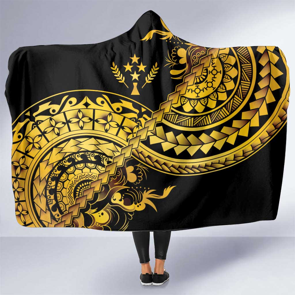 Kosrae Liberation Day Hooded Blanket Polynesian Floral Tattoo - Polynesian Pride