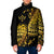 Kosrae Liberation Day Padded Jacket Polynesian Floral Tattoo - Polynesian Pride