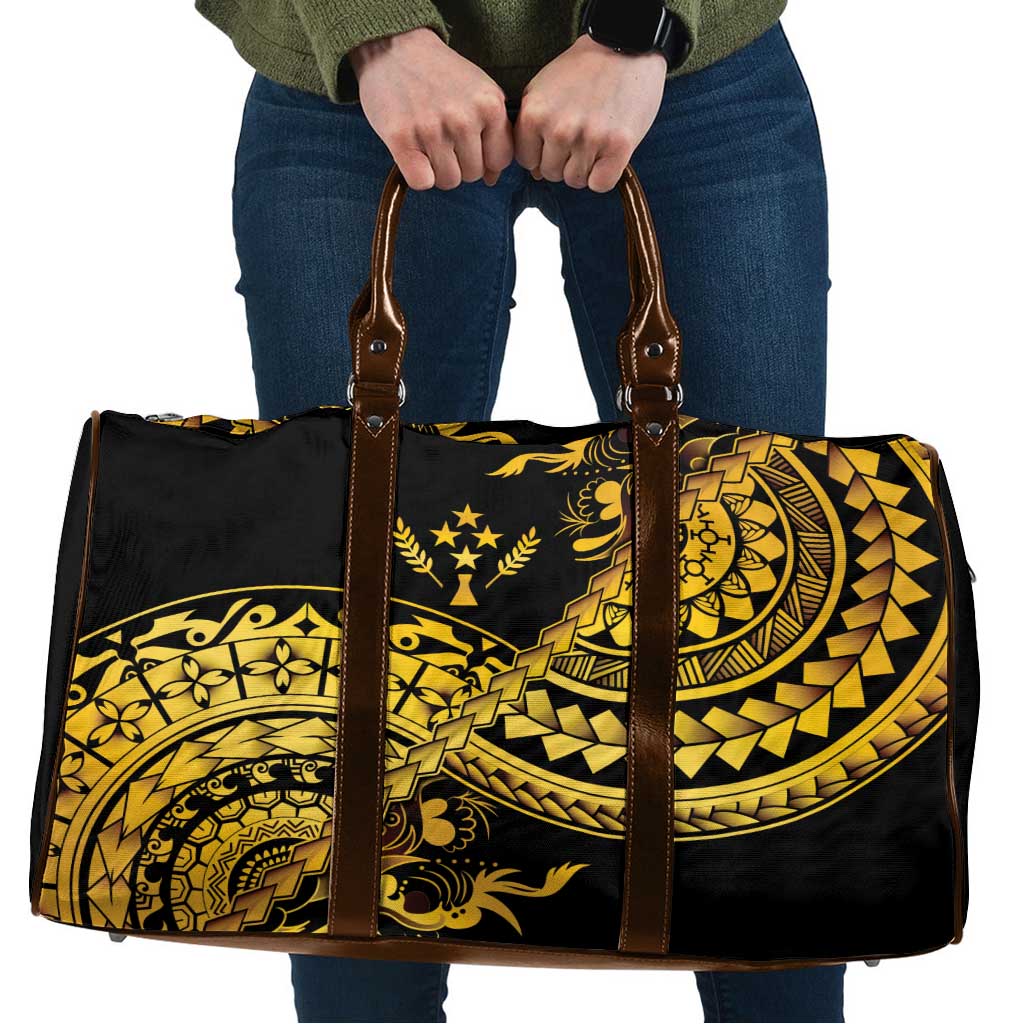 Kosrae Liberation Day Travel Bag Polynesian Floral Tattoo - Polynesian Pride