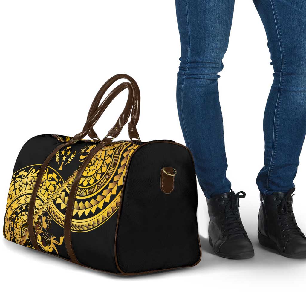 Kosrae Liberation Day Travel Bag Polynesian Floral Tattoo - Polynesian Pride
