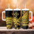 Kosrae Liberation Day Tumbler With Handle Polynesian Floral Tattoo - Polynesian Pride