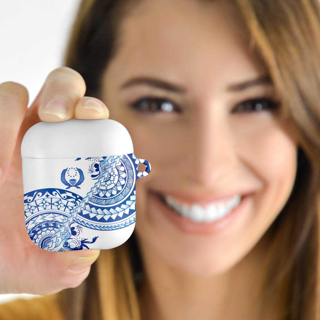 Pohnpei Liberation Day AirPods Case Polynesian Floral Tattoo - Polynesian Pride