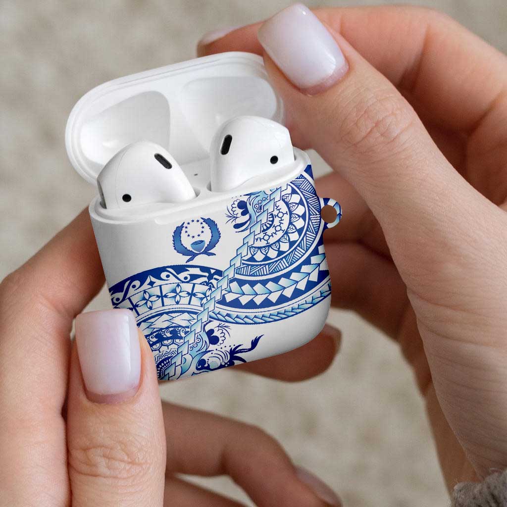 Pohnpei Liberation Day AirPods Case Polynesian Floral Tattoo - Polynesian Pride