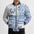 Pohnpei Liberation Day Bomber Puffer Jacket Polynesian Floral Tattoo - Polynesian Pride