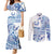 Pohnpei Liberation Day Couples Matching Mermaid Dress and Long Sleeve Button Shirt Polynesian Floral Tattoo - Polynesian Pride