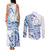 Pohnpei Liberation Day Couples Matching Tank Maxi Dress and Long Sleeve Button Shirt Polynesian Floral Tattoo - Polynesian Pride