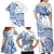Pohnpei Liberation Day Family Matching Off Shoulder Maxi Dress and Hawaiian Shirt Polynesian Floral Tattoo - Polynesian Pride