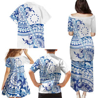 Pohnpei Liberation Day Family Matching Puletasi and Hawaiian Shirt Polynesian Floral Tattoo LT05 - Polynesian Pride
