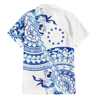 Pohnpei Liberation Day Family Matching Short Sleeve Bodycon Dress and Hawaiian Shirt Polynesian Floral Tattoo LT05 - Polynesian Pride