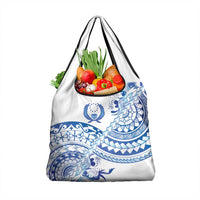 Pohnpei Liberation Day Grocery Bag Polynesian Floral Tattoo LT05 1-pack One Size White - Polynesian Pride