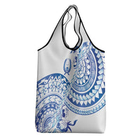 Pohnpei Liberation Day Grocery Bag Polynesian Floral Tattoo LT05 - Polynesian Pride